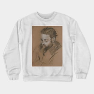 Diego Martelli by Edgar Degas Crewneck Sweatshirt